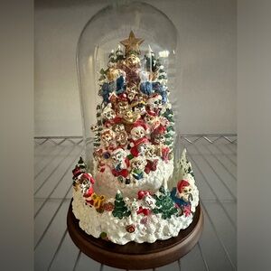 Here Comes Santa Claws Music Box Decoration by Bill Bell